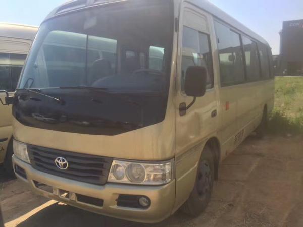 29 seats used Toyota diesel coaster bus left hand drive engine 6 cylinder TOYOTA coaster bus for sale