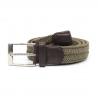 Buy cheap Braided Polyester Cotton Mens Elastic Stretch Belts 3.5cm Width from wholesalers