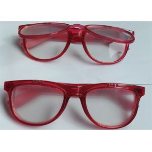 China Custom Logo Flip Up Double Light Diffraction Glasses Eco - Friendly wholesale