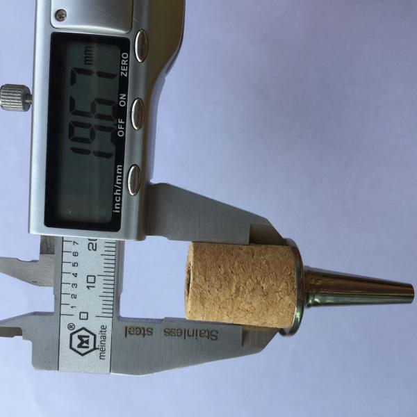China Wholesale Stainless Steel Dasher Cork Top for 19mm Diameter Bottle