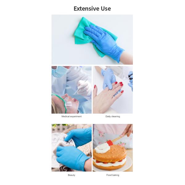 latex glove latex glove medical latex coated glove Blue gloves