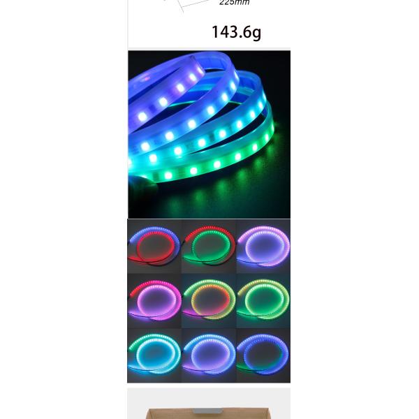 2pcs 30/45/60cm RGBLED Day Time Running Light Slim Sequential Flexible Led Turn Signal Strip