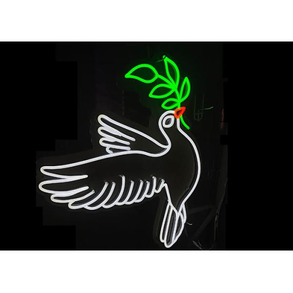 10cm Vasten Dove Led Neon Signs 12v For Retail Pet Shop
