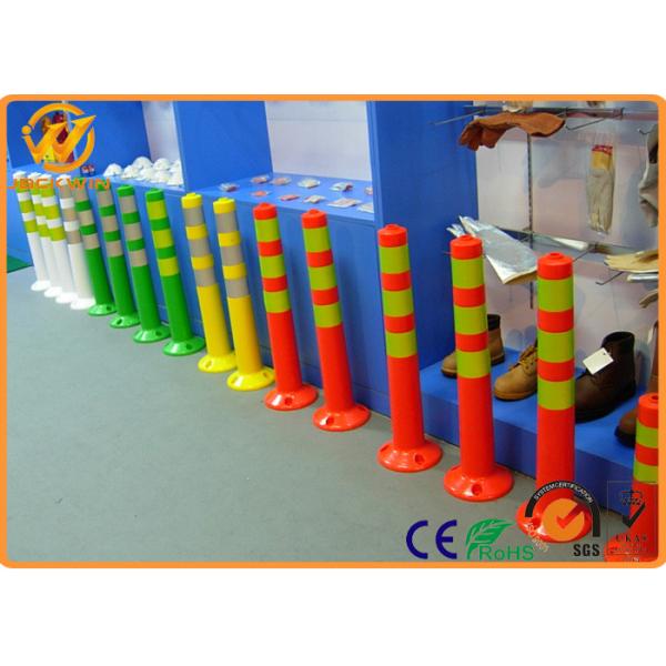 Flexible 78cm TPU Road Traffic Delineator Post / Lane Separator