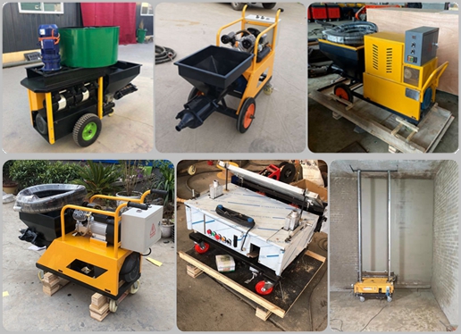 Portable small single phase electric concrete spraying machine for wall plastering