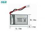 High Power 3.7 Volt Drone Battery , 902540 Drone Lithium Ion Battery With PCB