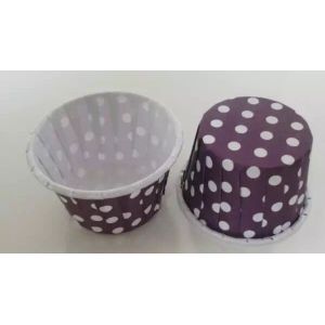 Purple with dot Souffle cups