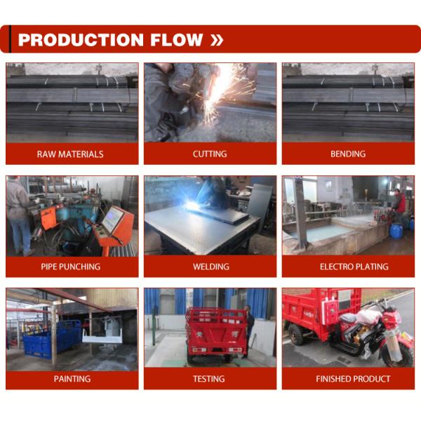 150cc Cargo Motor Tricycle 3000kg Load Capacity 1700x1250mm