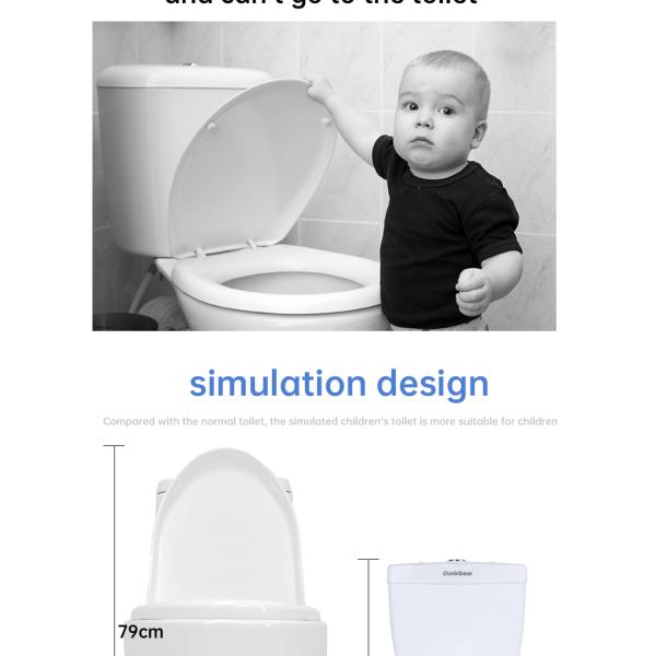 White Baby Potty Toilet Pure Color Potties Custom Logo Accepted Toilet Trainer