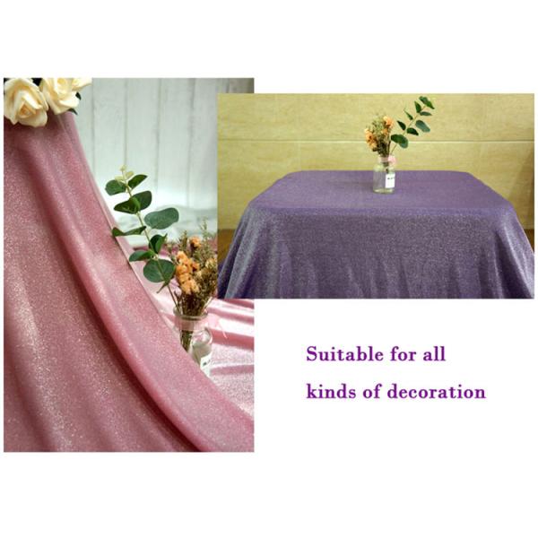 Bright Pink Shiny Stretch Sequin Knit Fabric 40gsm Lurex Metallic Fabric