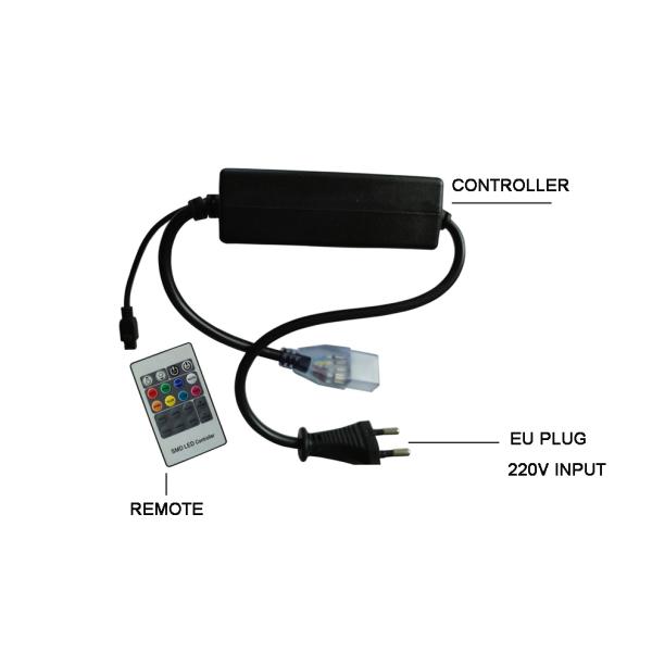 220V Flexible Led Neon Rope Light , Led Strip Lights For Home Decoration