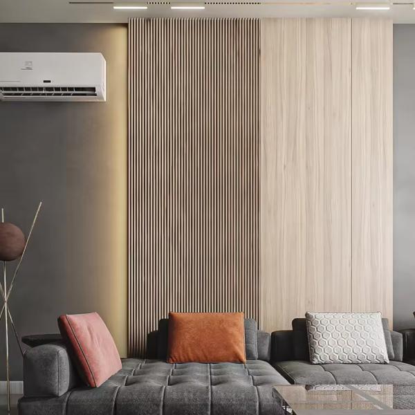 Modern 3D medium-density fiberboard solid wood walls and ceilings sound-absorbing panels, large-sized sound-absorbing panels, used for apartment sound