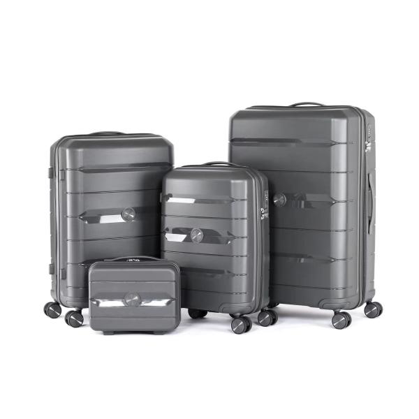 Large Capacity Durable Versatile PP Travel Luggage Sets with Lock Yes Eco-Friendly Light Weight Suitcase Set