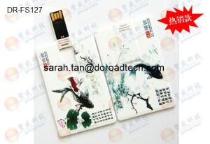 China Personalized Plastic Credit Card USB Flash Drives with Colorful Printing wholesale