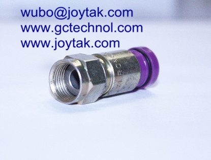 F Compression Connector for RG6 Coax Cable F male connector for Audio and Video Cable