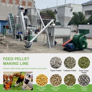 China 1-5 Ton/H Ring Die Pellet Cattle Feed Machine Pellet Making Machine For Cattle Feed wholesale