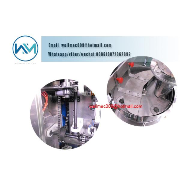 3 Sides Sealing Tea Bag Packing Machine For Granules with Speed 80 M/MIN