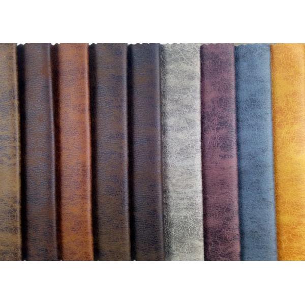 Bronzing Embossed Suede Upholstery Fabric For Sofas Car Cover