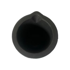 Cylindrical Crucible With Pouring Nozzle Silicon Carbide Graphite Metal Melting