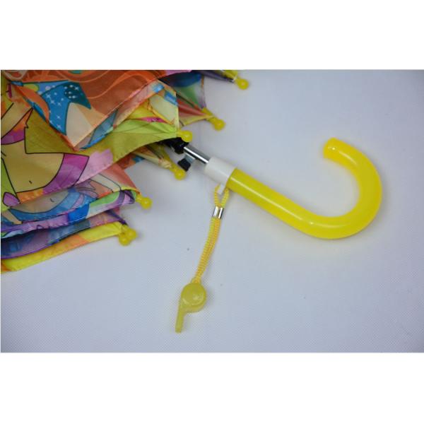 Plastic Handle 19 Inch Kids Rain Umbrellas Custom Sublimation Full Printing