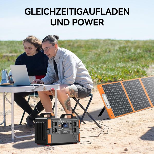 1000Wh Portable Battery Power Station with Fast Fully Charging 1000W Solar Generator
