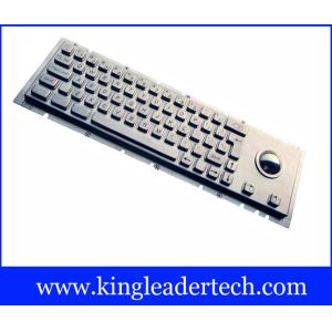 Cherry Key Switch Kiosk Rugged Trackball Keyboard IP65 Panel Mounting