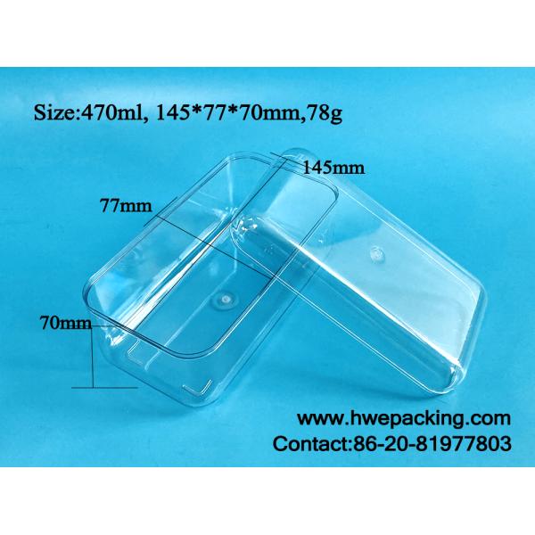 PET Dessert Candy Cookie Treat Square Plastic Box For Kitchen DIY Packing