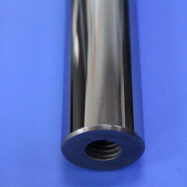 Precision Machined Tungsten Carbide Piston Rod with HRA92.5 Hardness and ≤0.001mm Straightness Internal Thread