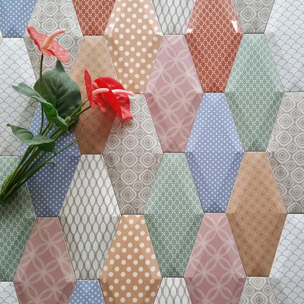 AAA Grade 10x20cm Bevelled Bread Wall Tiles for Indoor Use