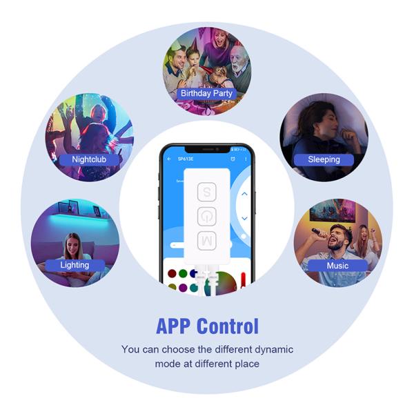 SP613E Bluetooth LED Strip Controller DC 144W 6A For Music Timing Dimming