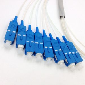 China PLC Passive Fiber Optical Splitter 1x2 1x4 1x8 1x16 1x32 1x64 900um SC/APC UPC on sale