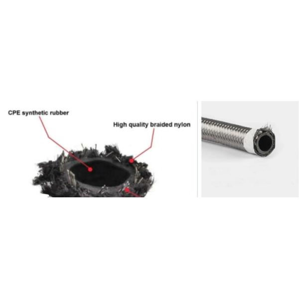 5/16 Inch Flexible Hoses Stainless Steel Braided PTFE Braided Fuel Oil Cooler Hose Lines