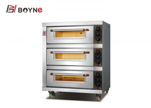 China Commercial 3 Trays Glass Door 300°C Baking Bread Oven on sale