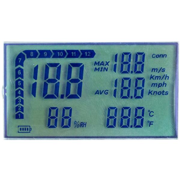 Customized Pin VDD 3.6V FSTN Segment LCD Display For Vehicle Controller