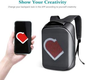 China Programmable Backpack LED Screen Graffiti Display For College Students wholesale