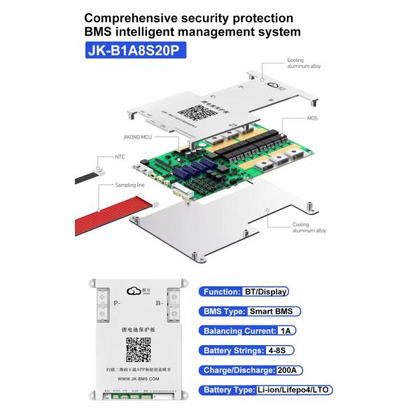 12V EVE 304ah LiFePO4 4S 12.8V DIY Battery Kits JK 200A BMS LCD For Caravan motor home AC