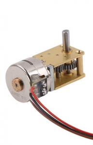 China 18 Degree Step Angle Micro Stepper Motor 15mm Diameter With Worm Gear Box on sale