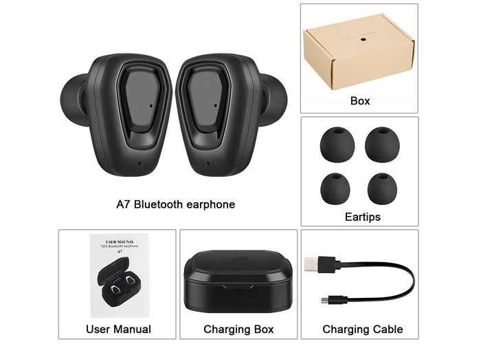 Crystal Clear Sound True Wireless Stereo Earbuds Bluetooth 5.0 Headphones Xi7