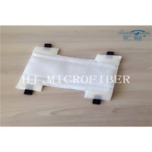 White Color Microfiber Magic Mop Replacement Pads With Loops And Elastic Flex Band