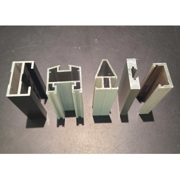 Quality T66 Aluminium Sliding Window Profile Wood Grain Transfer Printing for sale