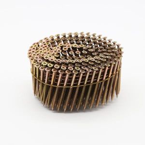 China stainless Steel Bright 15 Degree Framing Wood Pallet Coil Nail wholesale