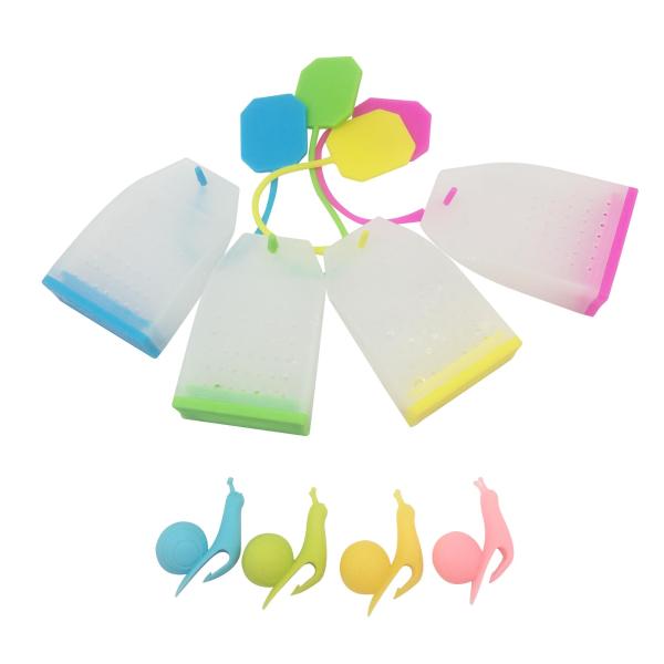 Individual Large Funny Cool Bulk Best Cute Green Herbal Loose Leaf Tea Mesh Custom Non Metal Iced Tea Cups Silicone Tea Infuser