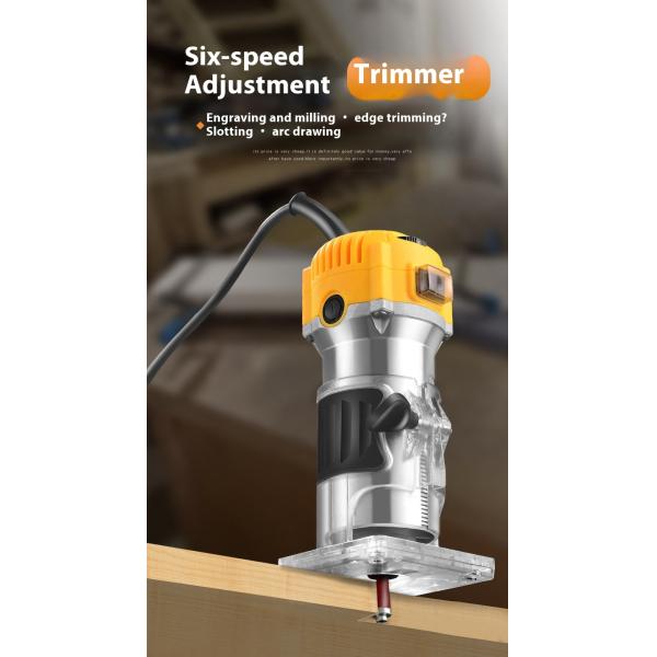 Bobenelectric Trimmingmachine Woodworking Trimming Slotting Machine Engraving Machine Electric 6-speedwoodworkingmilling Machine