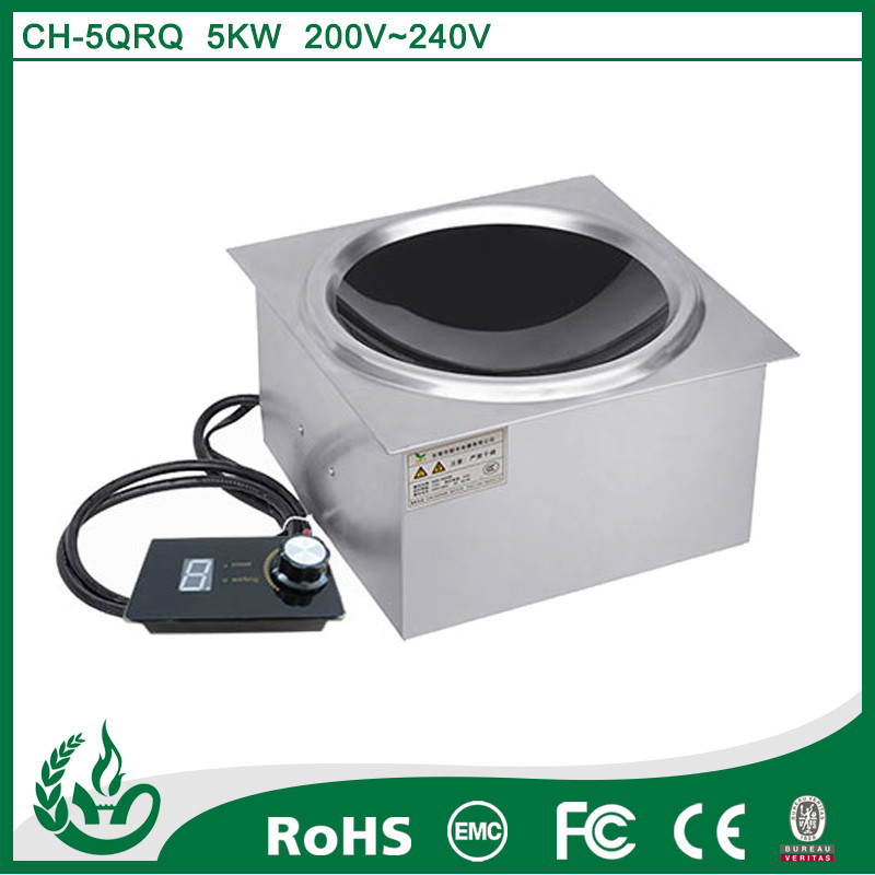 Built in concave induction cooker with 3.5kw