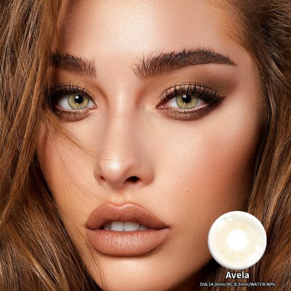 Solid Graphite Coloured Natural Eye Contact Lenses Without Power 14.0mm