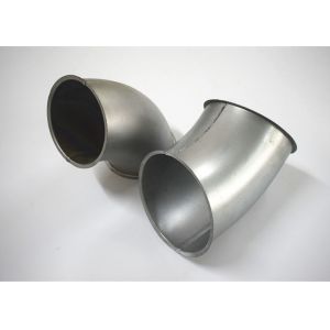 Galvanized Spiral Dust Collection Pipe 90 Degree Surface Elbow Welding