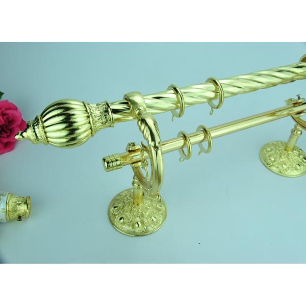 0.5MM Window Curtain Rods Contracted Brass Zinc Alloy Finial
