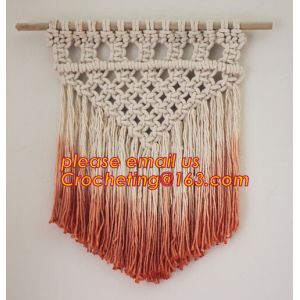 MACRAME FOLDABLE SCREEN, MACRAME WALL HANGING, MACRAME WALL HANGING, MACRAME
