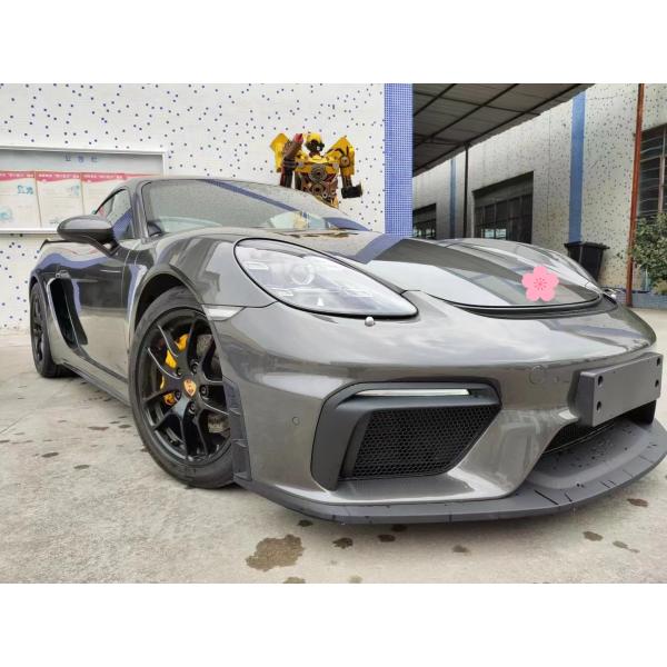 PP Plastic Material 718 Boxster Body Kit 718 Upgraded GT4 Style Front and Rear Bumpers Spoiler