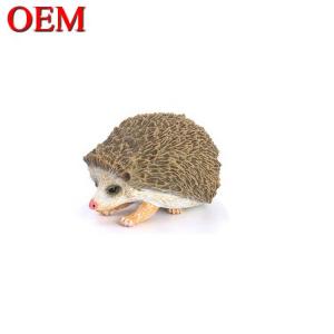 China Hedgehog Shape Resin Animal Toy Made Plastic Animal Cartoon Shape Toy on sale